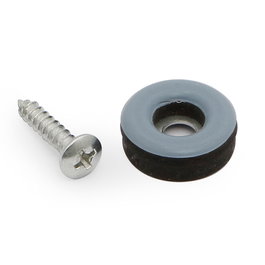 HERRAJES ALK Deslizante Con Base Ptfe Con Tornillo 595.79 Acabado Gris Modelo Crate Diámetro Ø25