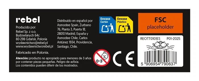 Asmodee Nutrias Juego de Mesa de Cartas Táctico Familiar, 3-5 Jugadores, 30 Minutos, Edad 8+