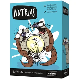 Asmodee Nutrias Juego de Mesa de Cartas Táctico Familiar, 3-5 Jugadores, 30 Minutos, Edad 8+