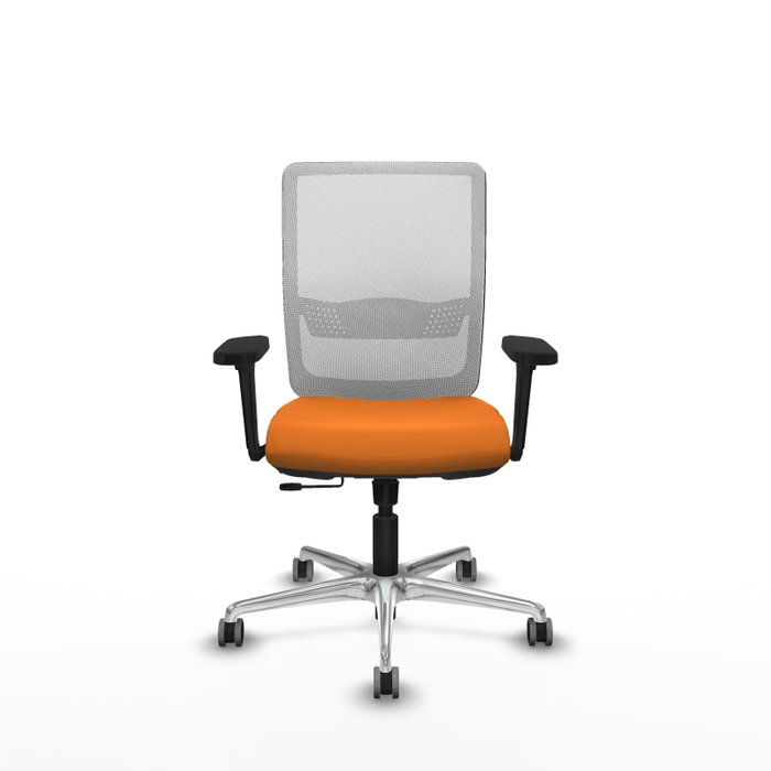 PIQUERAS Y CRESPO Silla de oficina Haches Naranja y Blanco