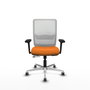 PIQUERAS Y CRESPO Silla de oficina Haches Naranja y Blanco