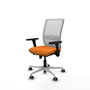 PIQUERAS Y CRESPO Silla de oficina Haches Naranja y Blanco