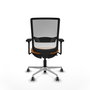 PIQUERAS Y CRESPO Silla de oficina Haches Naranja y Blanco