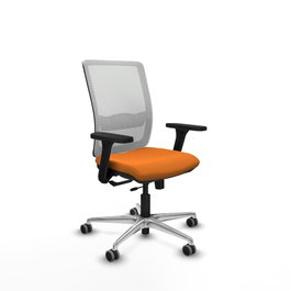 PIQUERAS Y CRESPO Silla de oficina Haches Naranja y Blanco