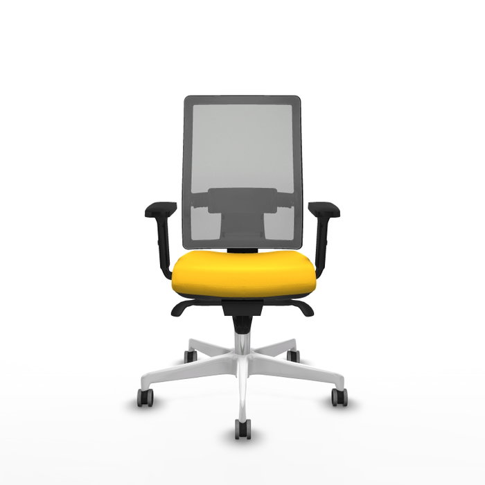 PIQUERAS Y CRESPO Silla de oficina Horna con mecanismo Sincro Amarillo y Gris PIQUERAS Y CRESPO Silla de oficina Horna con mecanismo Sincro Amarillo y Gris