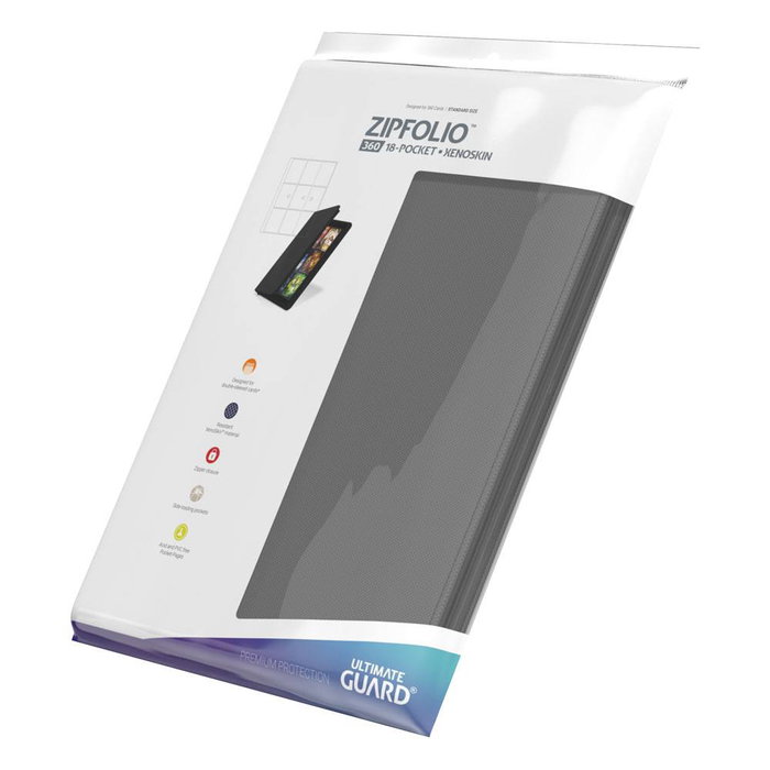 Ultimate Guard Zipfolio 360 18-Pocket Xenoskin - Grey Ultimate Guard Zipfolio 360 18-Pocket Xenoskin - Grey