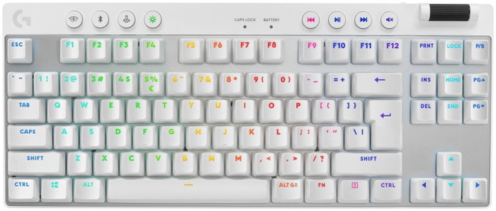 Logitech G Pro X TKL Lightspeed Teclado Mecánico Gaming Inalámbrico Blanco