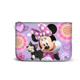 Disney Minnie Mouse Monedero Cuadrado Pequeño Cat Lila