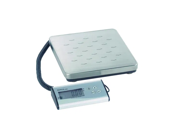 Maul Bascula Cargo con Plato de Acero Inoxidable y Atril Separado, 120 kg / 50 g Precisión, Función de Conteo, Peso en kg/lb, Incluye Pila