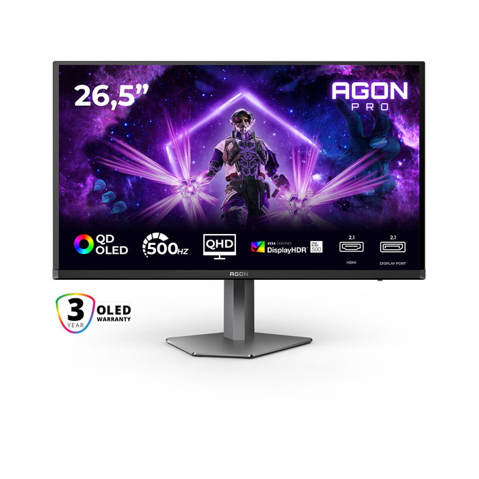 AOC AGON PRO AG276QKD2 Monitor de juegos QD-OLED 27 QHD 500Hz