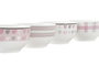 DKD Home Decor Cuencos de Porcelana New Bone, Surtido de 4 Unidades, 480ml