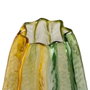 Jarrón Verde-Amarillo Cristal Decoración 13,50 X 13,50 X 30 (Set de 2)