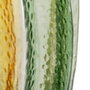 Jarrón Verde-Amarillo Cristal Decoración 13,50 X 13,50 X 30 (Set de 2)