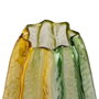 Ixia Jarrón de Cristal Decoración Verde-Amarillo 13,50 x 13,50 x 30