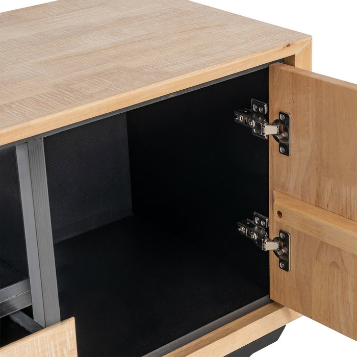 Ixia Mueble TV Sintra Natural-Negro Ixia Mueble TV Sintra Natural-Negro
