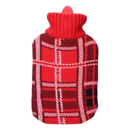 Edm Bolsa de agua caliente modelo clásico escoces rojo 2 l