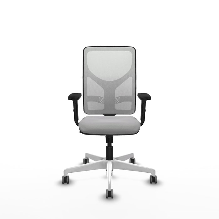 PIQUERAS Y CRESPO Silla de oficina Motilla con mecanismo Sincro, Gris claro y Blanco PIQUERAS Y CRESPO Silla de oficina Motilla con mecanismo Sincro, Gris claro y Blanco