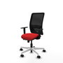 PIQUERAS Y CRESPO Silla de oficina Zulema Rojo/Negro con mecanismo Sincro/Traslack