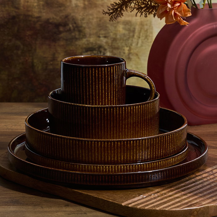 Home Deco Factory Plato de Postre Heritage 20,5 cm