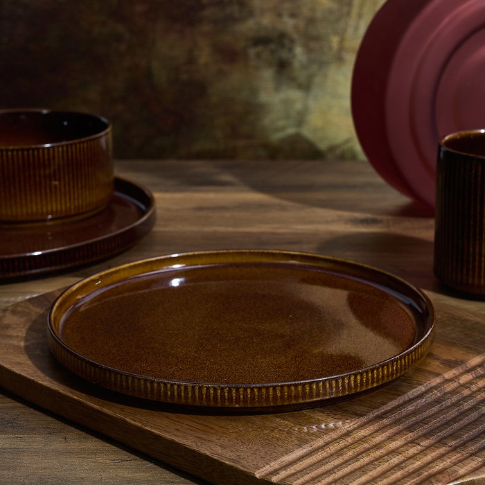 Home Deco Factory Plato de Postre Heritage 20,5 cm