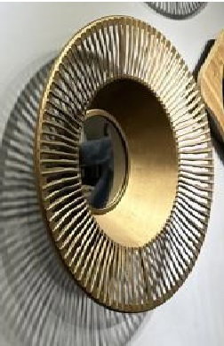 DKD Home Decor Espejo de Metal Cobrizo 50x50 cm