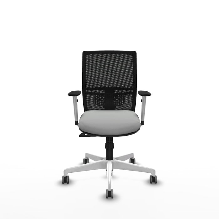 PIQUERAS Y CRESPO Silla de oficina Yunquera con mecanismo Sincro, Gris claro y Negro PIQUERAS Y CRESPO Silla de oficina Yunquera con mecanismo Sincro, Gris claro y Negro