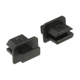 DeLOCK 64026 Cubierta antipolvo para mini DisplayPort, 10 piezas, Negro