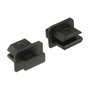 DeLOCK 64026 Cubierta antipolvo para mini DisplayPort, 10 piezas, Negro
