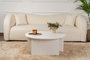 Nordure Mesa de Café Blanca de Madera Ø90x41cm 18mm Tablero de Partículas Melamina