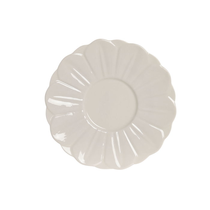 DKD Home Decor Set de Café de 6 Piezas en Porcelana Blanca 120ml
