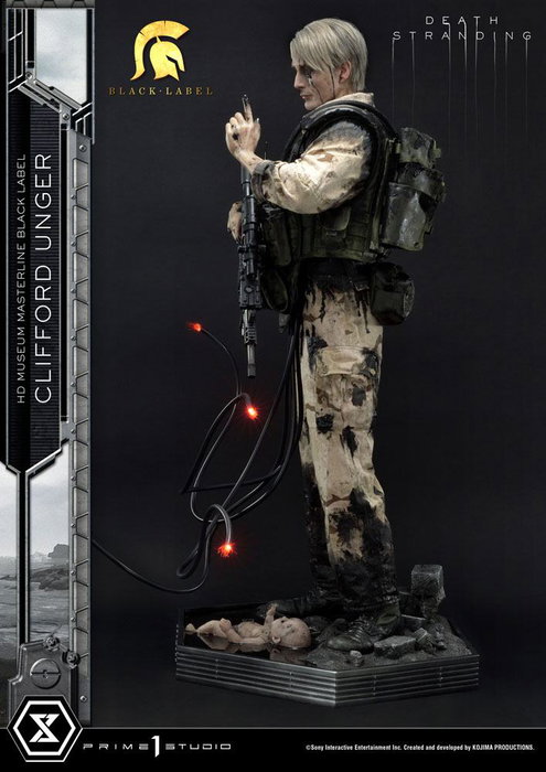 Death Stranding Estatua 1/2 Clifford Unger Black Label 103 cm