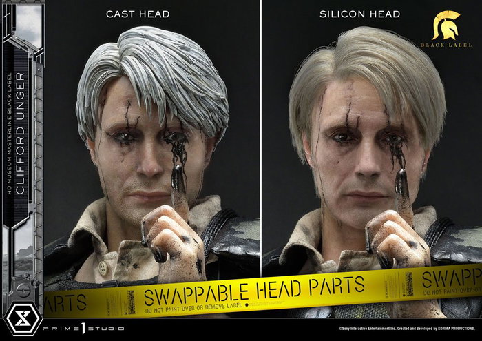 Death Stranding Estatua 1/2 Clifford Unger Black Label 103 cm