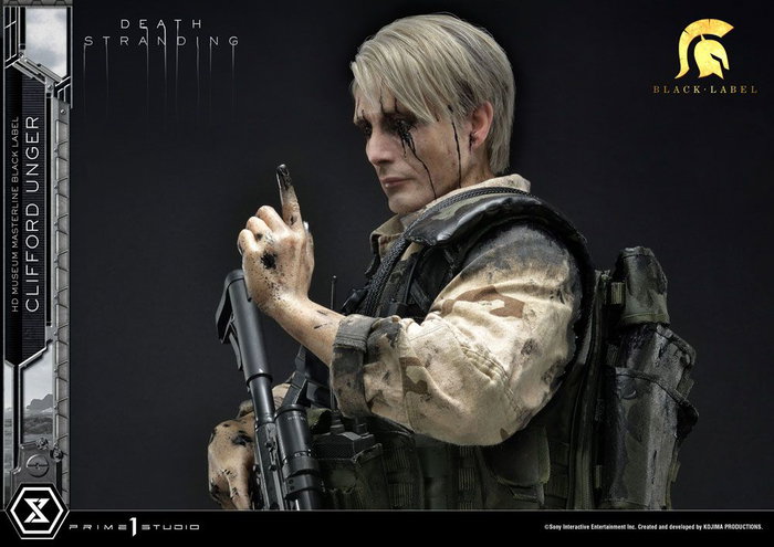 Death Stranding Estatua 1/2 Clifford Unger Black Label 103 cm