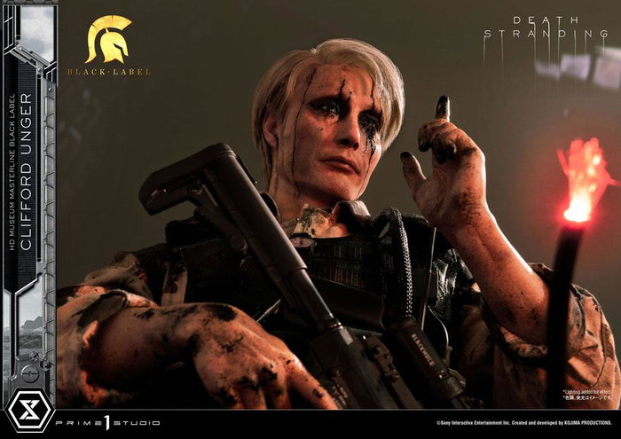 Death Stranding Estatua 1/2 Clifford Unger Black Label 103 cm