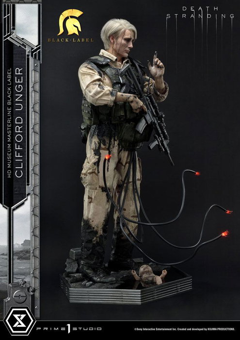 Death Stranding Estatua 1/2 Clifford Unger Black Label 103 cm