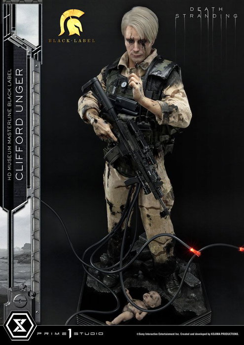 Death Stranding Estatua 1/2 Clifford Unger Black Label 103 cm