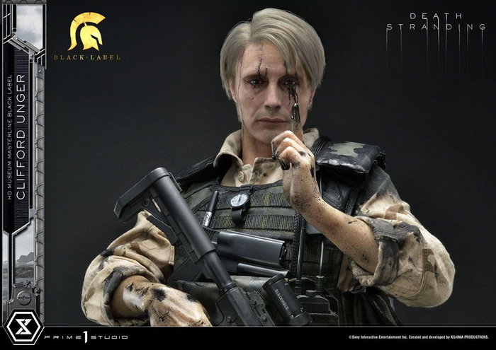 Death Stranding Estatua 1/2 Clifford Unger Black Label 103 cm