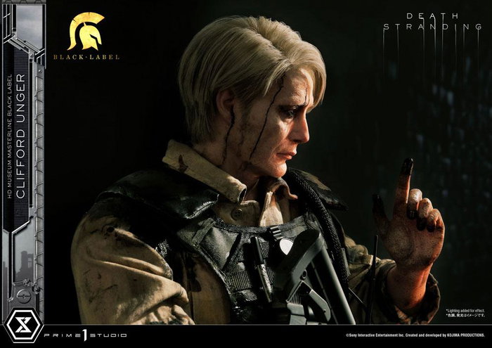 Death Stranding Estatua 1/2 Clifford Unger Black Label 103 cm