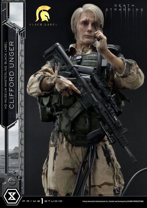 Death Stranding Estatua 1/2 Clifford Unger Black Label 103 cm