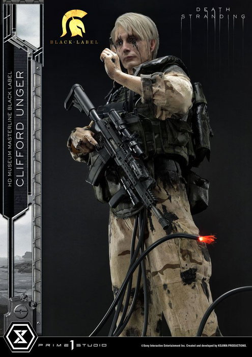 Death Stranding Estatua 1/2 Clifford Unger Black Label 103 cm