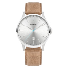 Tayroc TXM100 Reloj Analógico con Correa de Cuero Marrón