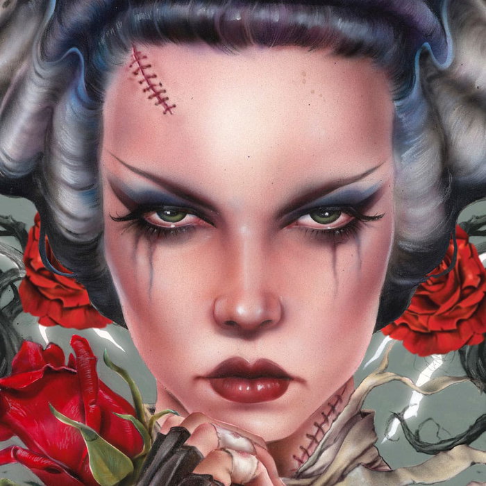 La novia de Frankenstein Litografia Bride Afterlife by Brian M. Viveros 61 x 41 cm - sin marco