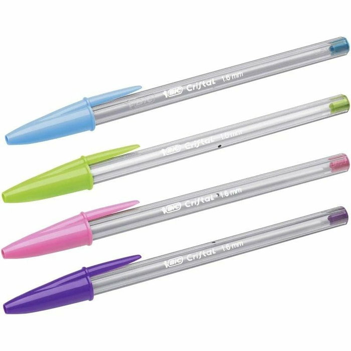 Bic Cristal Fun Bolígrafos de Tinta de Aceite Colores Surtidos 10 unidades