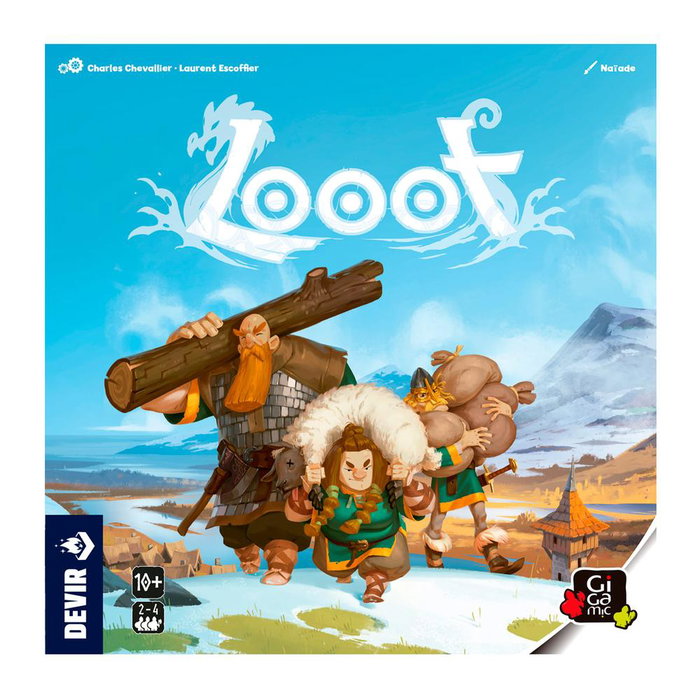 Devir Looot - Juego de Mesa Estratégico Vikingo con Colocación de Trabajadores y Gestión de Recursos, Duración 35 Minutos, para 2-4 Jugadores