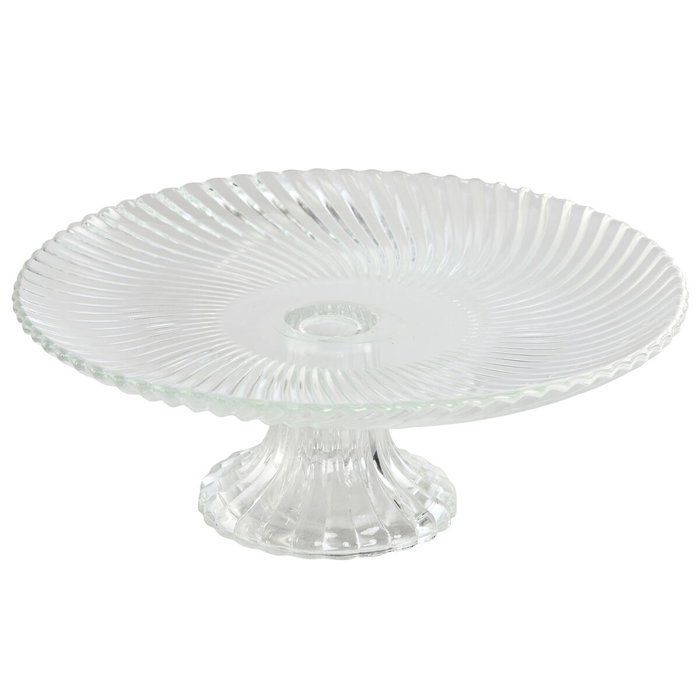 DKD Home Decor Plato de Cristal Transparente Rayado 20,5x20,5x7,5 cm DKD Home Decor Plato de Cristal Transparente Rayado 20,5x20,5x7,5 cm