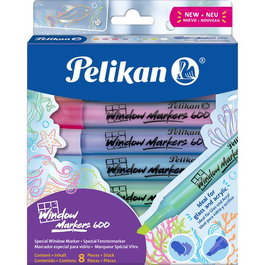 PELIKAN Window Marker 600 Rotulador Acrílico Surtido de 8 Unidades
