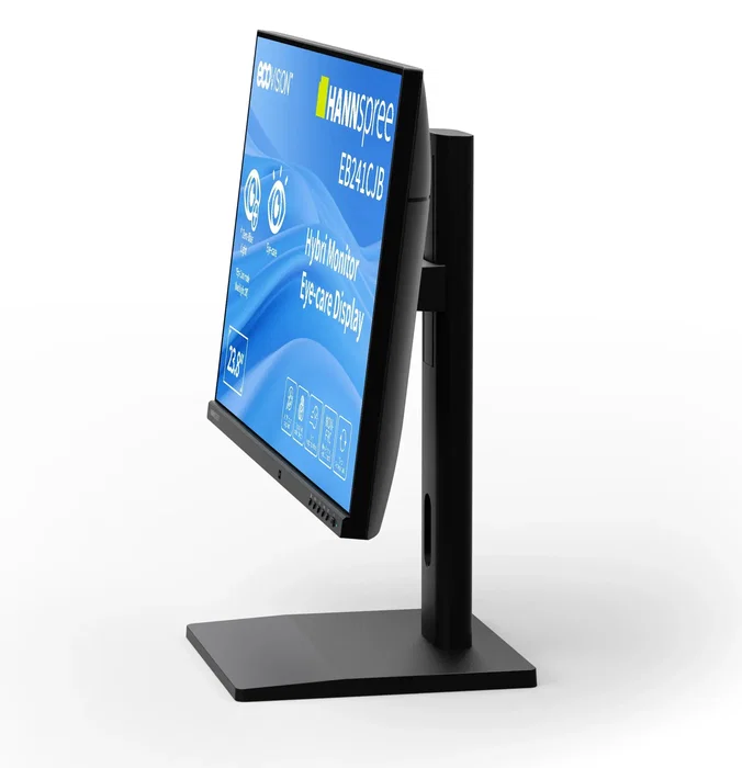 Hannspree Monitor Hybri EB241CJB 60.5 cm (23.8") Full HD 1920x1080 75Hz HDMI DisplayPort USB-C USB Hub 65W Altavoces Altura Ajustable Pivot Negro