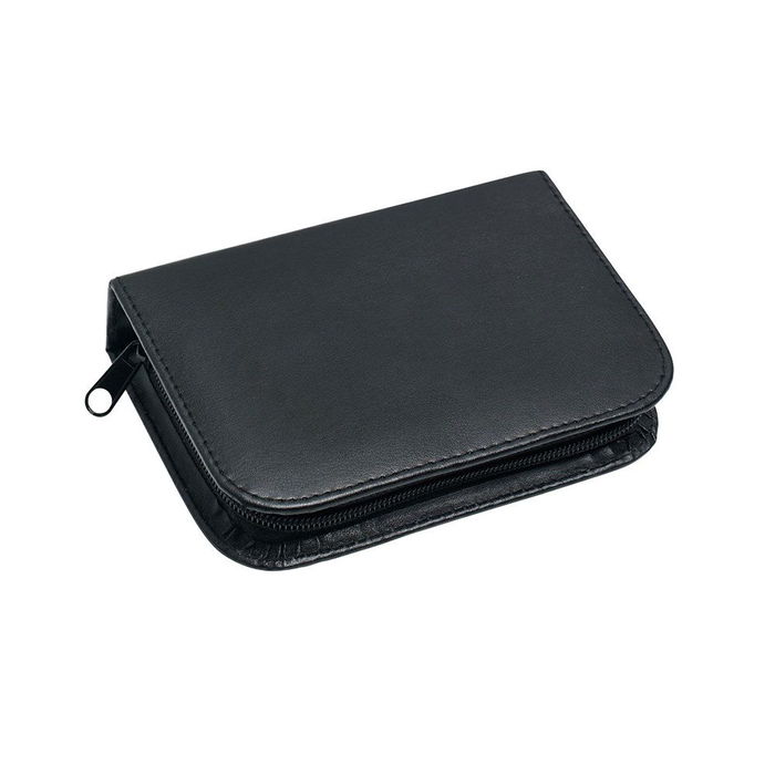 Basic & Co Set de viaje 10 piezas con cortaúñas, pinzas, tijeras, lima de uñas, peine, kit gafas, quitapelusas y estuche