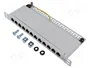 LogiLink NP0065 Patch Panel 10 Pulgadas 12 Puertos Cat6A STP Gris
