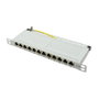 LogiLink NP0065 Patch Panel 10 Pulgadas 12 Puertos Cat6A STP Gris